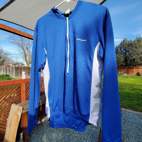 Canari Long Sleeve Men's Cycling Jersey. San Diego. Large. Blue. GPWC - Picture 13 of 14